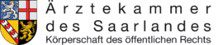 Das Logo der Ärztekammer des Saarlandes